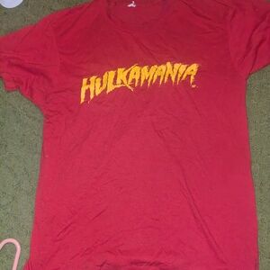 WWE Red Hulkamania Short Sleeve Tee